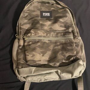 PINK Victoria's Secret Olive Camo Backpack